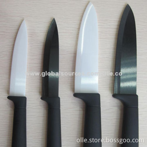 Ceramic Knife Set, Black and White Blade Matte Finishing, 3 + 4 + 5 + 6